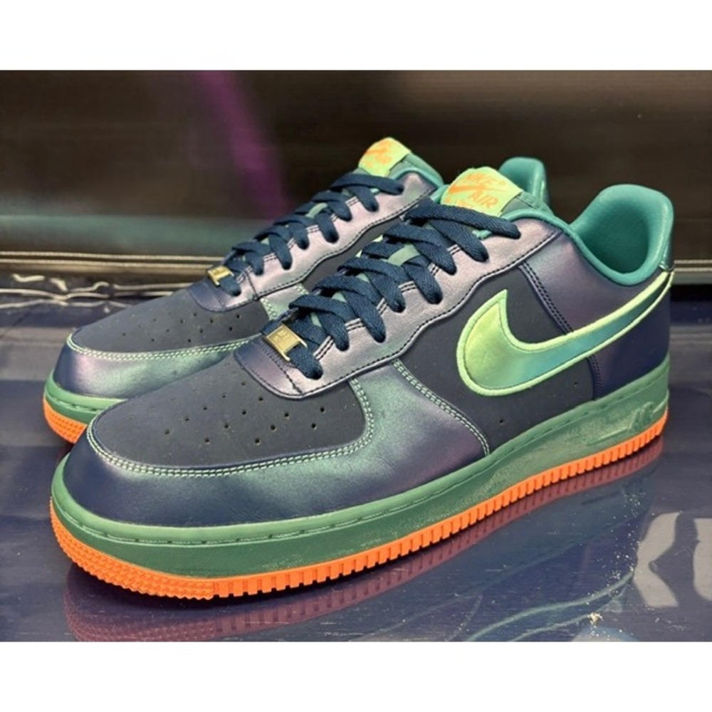 Nike Air Force 1 Low Brave Blue Teal (2013) 488298-420 Mens sneakers size 11.5